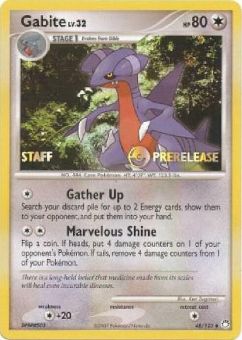 Gabite - 48/123 (Prerelease) [Staff]