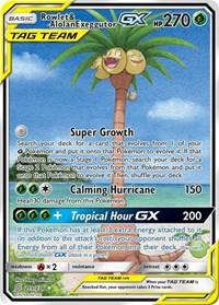 Rowlet & Alolan Exeggutor GX (Alternate Full Art)