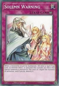 Solemn Warning