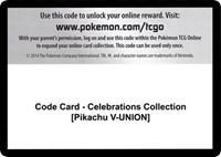 Code Card - Celebrations Collection [Pikachu V-UNION]