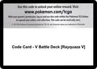 Code Card - V Battle Deck [Rayquaza V]