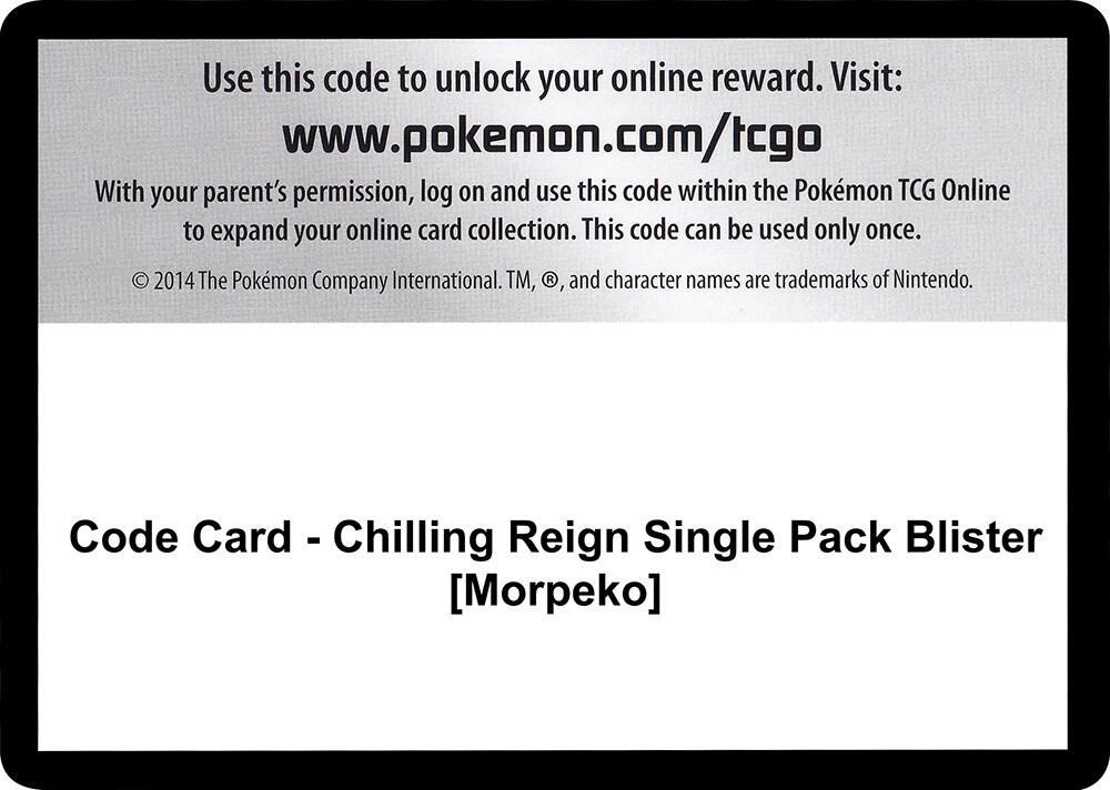 Code Card - Chilling Reign Single Pack Blister [Morpeko]