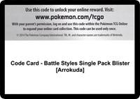 Code Card - Battle Styles Single Pack Blister [Arrokuda]