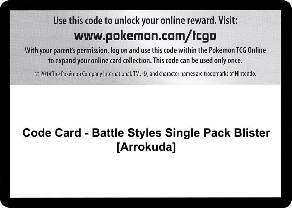Code Card - Battle Styles Single Pack Blister [Arrokuda]