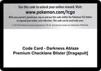 Code Card - Darkness Ablaze Premium Checklane Blister [Grimmsnarl]
