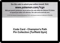 Code Card - Champion's Path Pin Collection [Turffield Gym]