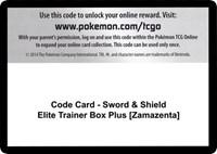 Code Card - Sword & Shield Elite Trainer Box Plus [Zamazenta]