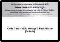 Code Card - Vivid Voltage 3 Pack Blister [Sobble]