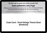 Code Card - Vivid Voltage Theme Deck [Drednaw]