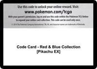 Code Card - Red & Blue Collection [Pikachu EX]