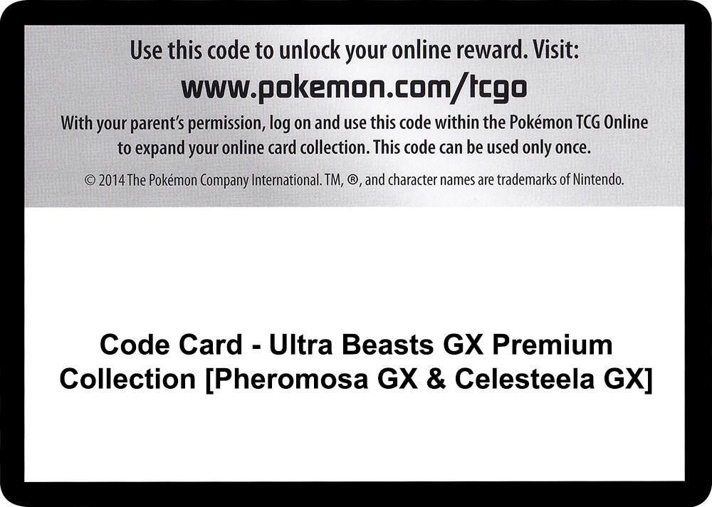 Code Card - Ultra Beasts GX Premium Collection [Pheromosa GX & Celesteela GX]