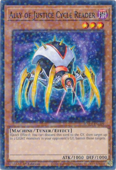 Ally of Justice Cycle Reader (Duel Terminal)