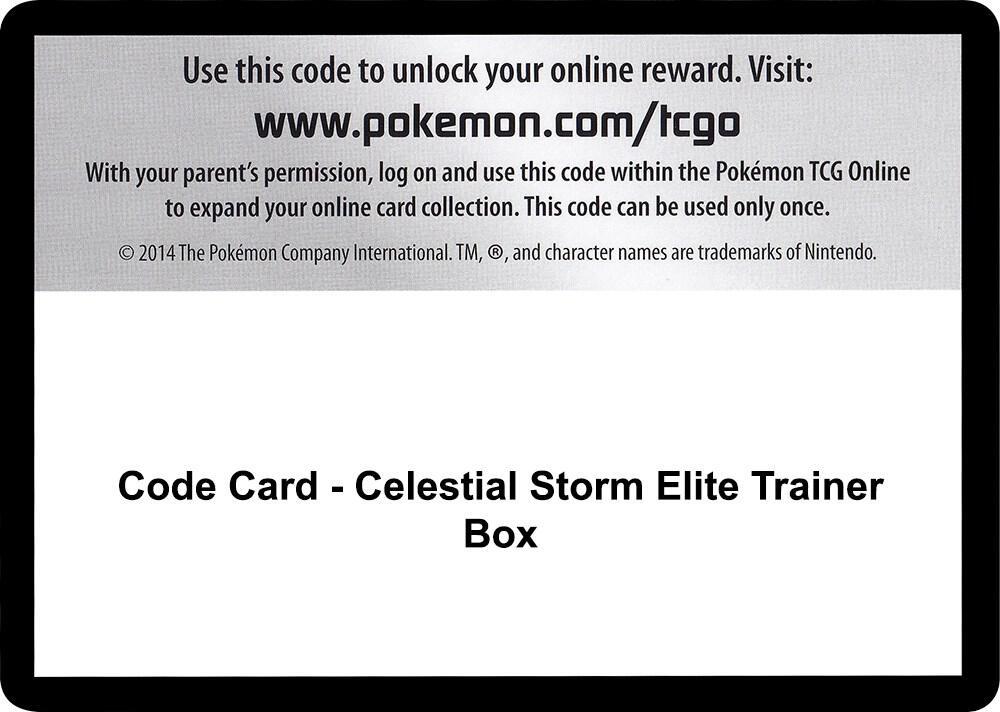 Code Card - Celestial Storm Elite Trainer Box