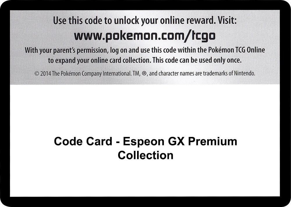 Code Card - Espeon GX Premium Collection