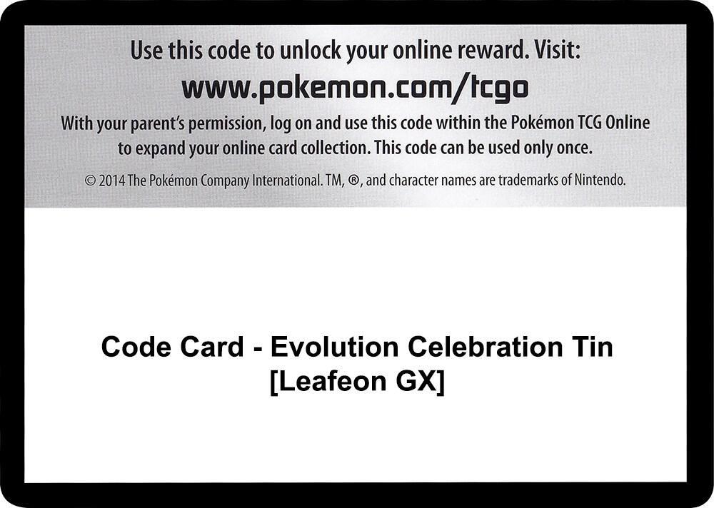 Code Card - Evolution Celebration Tin [Leafeon GX]