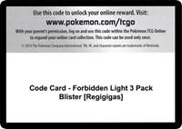 Code Card - Forbidden Light 3 Pack Blister [Regigigas]