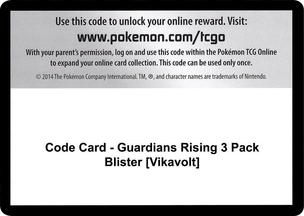Code Card - Guardians Rising 3 Pack Blister [Vikavolt]
