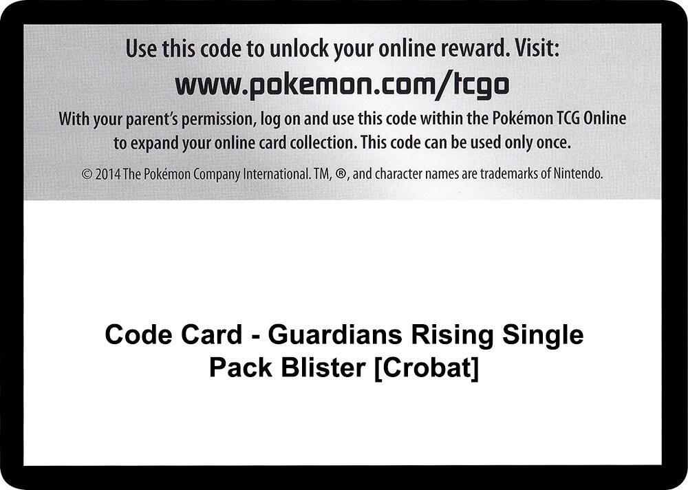 Code Card - Guardians Rising Single Pack Blister [Crobat]