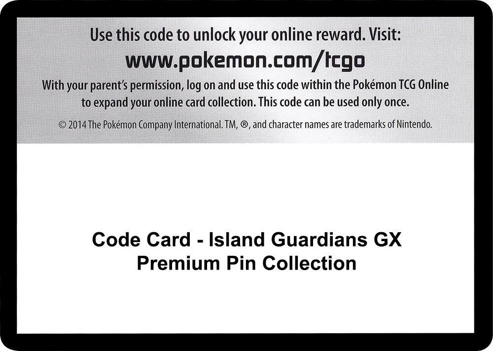Code Card - Island Guardians GX Premium Pin Collection