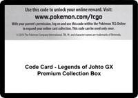 Code Card - Legends of Johto GX Premium Collection Box