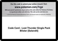 Code Card - Lost Thunder Single Pack Blister [Salandit]