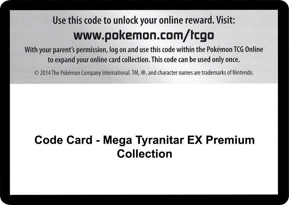 Code Card - Mega Tyranitar EX Premium Collection