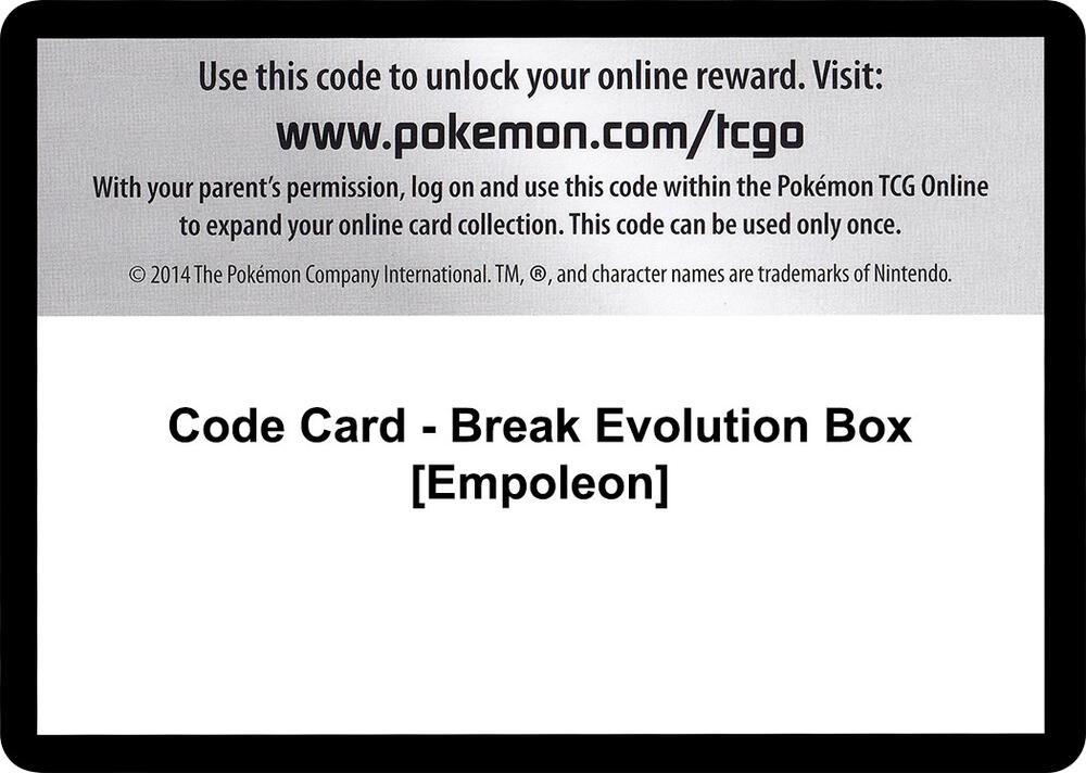 Code Card - Break Evolution Box [Empoleon]