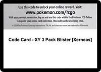 Code Card - XY 3 Pack Blister [Xerneas]