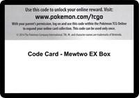 Code Card - Mewtwo EX Box