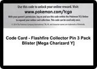 Code Card - Flashfire Collector Pin 3 Pack Blister [Mega Charizard Y]