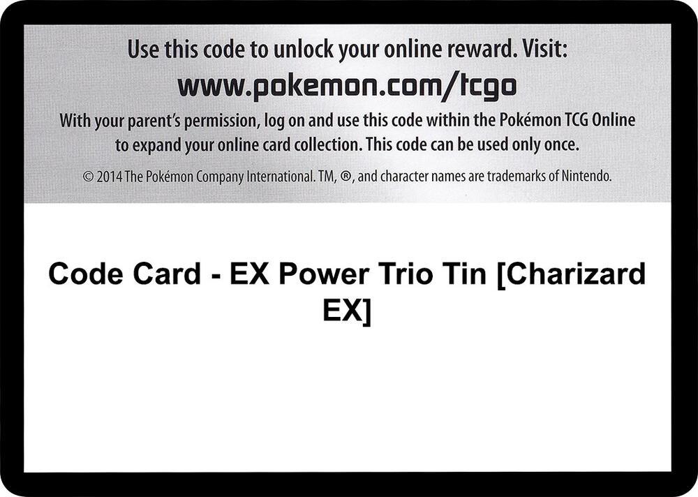 Code Card - EX Power Trio Tin [Charizard EX]