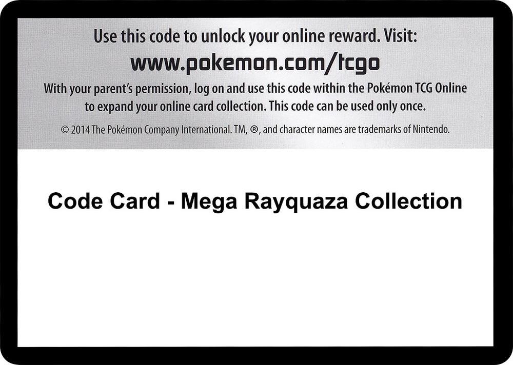 Code Card - Mega Rayquaza Collection