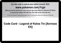 Code Card - Legend of Kalos Tin [Xerneas EX]