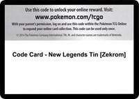 Code Card - New Legends Tin [Zekrom]