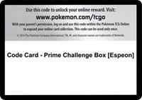 Code Card - Prime Challenge Box [Espeon]