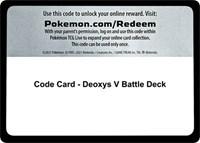 Code Card - Deoxys V Battle Deck