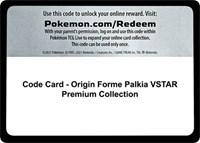 Code Card - Origin Forme Palkia VSTAR Premium Collection