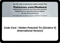 Code Card - Hidden Potential Tin [Giratina V] (International Version)