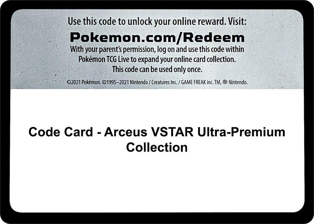 Code Card - Arceus VSTAR Ultra-Premium Collection
