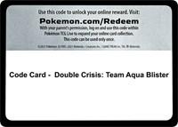 Code Card - Double Crisis: Team Aqua Blister