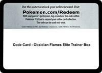 Code Card - Obsidian Flames Elite Trainer Box