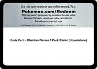 Code Card - Obsidian Flames 3 Pack Blister [Houndstone]