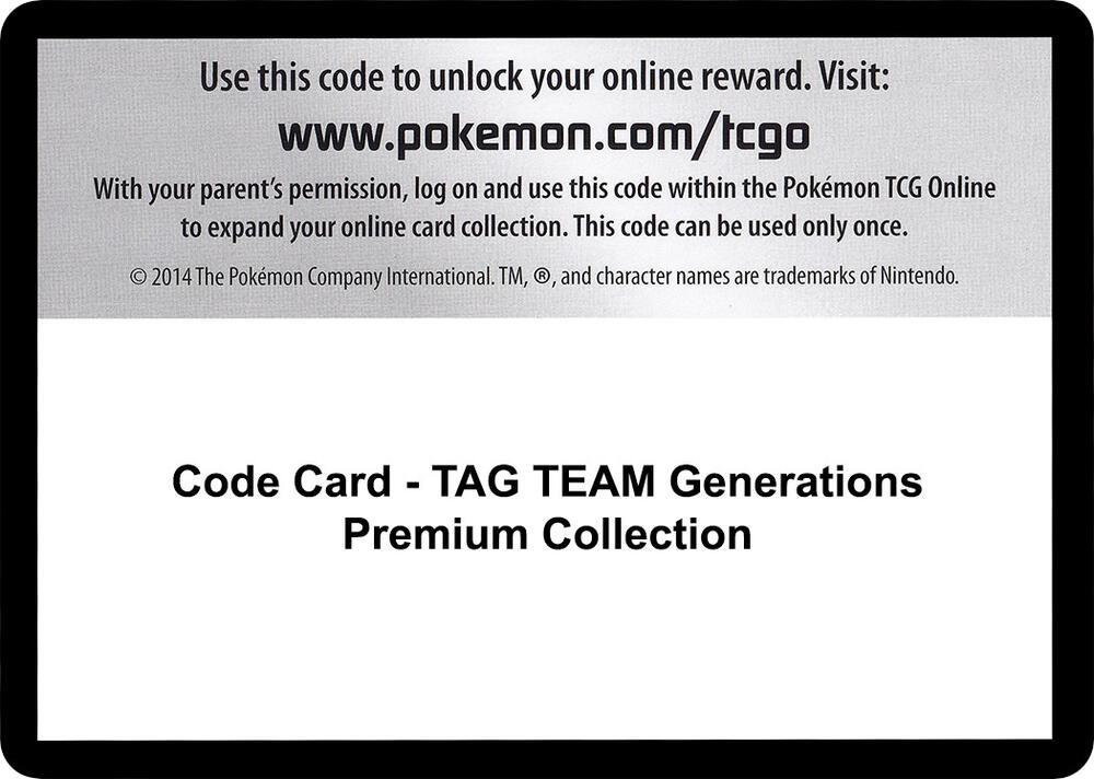 Code Card - TAG TEAM Generations Premium Collection