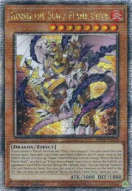 Horus the Black Flame Deity (Quarter Century Secret Rare)