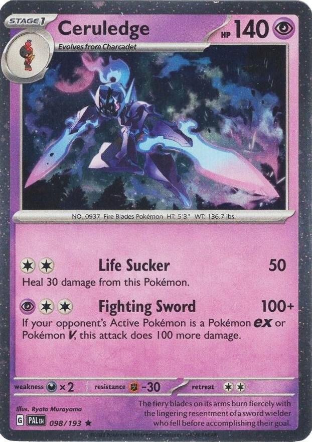 Ceruledge - 098/193 (Cosmos Holo)
