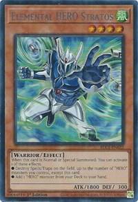 Elemental HERO Stratos (Alternate Art) (Silver)