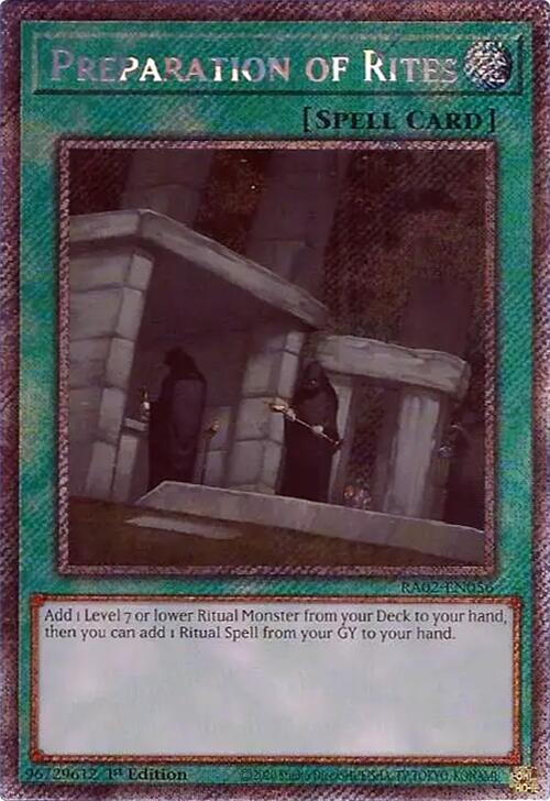 Preparation of Rites (Platinum Secret Rare)