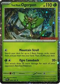 Teal Mask Ogerpon (Cosmos Holo) (Gamestop Exclusive)