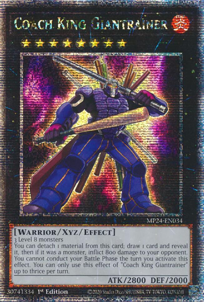 Coach King Giantrainer (Quarter Century Secret Rare)