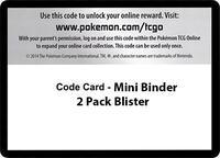 Code Card - Mini Binder 2 Pack Blister